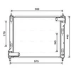 Image de Radiateur, Refroidissement Du Moteur Dn2354 Ava Quality Cooling Ava Quality Cooling Dn2354 Nissan