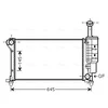 Image de Radiateur, Refroidissement Du Moteur Fta2335 Ava Quality Cooling Ava Quality Cooling Fta2335 Fiat