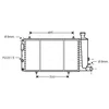 Image de Radiateur, Refroidissement Du Moteur Cna2033 Ava Quality Cooling Ava Quality Cooling Cna2033 Citroen