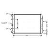 Image de Radiateur, Refroidissement Du Moteur Saa2008 Ava Quality Cooling Ava Quality Cooling Saa2008 Seat;Skoda;Volkswagen