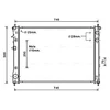 Image de Radiateur, Refroidissement Du Moteur Su2091 Ava Quality Cooling Ava Quality Cooling Su2091 Subaru