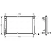 Image de Radiateur, Refroidissement Du Moteur Kaa2019 Ava Quality Cooling Ava Quality Cooling Kaa2019 Kia