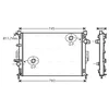 Image de Radiateur, Refroidissement Du Moteur Fda2421 Ava Quality Cooling Ava Quality Cooling Fda2421 Ford;Volvo