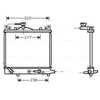 Image de Radiateur, Refroidissement Du Moteur Sza2058 Ava Quality Cooling Ava Quality Cooling Sza2058 Suzuki