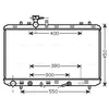 Image de Radiateur, Refroidissement Du Moteur Sza2085 Ava Quality Cooling Ava Quality Cooling Sza2085 Fiat;Suzuki