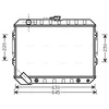 Image de Radiateur, Refroidissement Du Moteur Mta2089 Ava Quality Cooling Ava Quality Cooling Mta2089 Mitsubishi