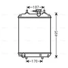 Image de Radiateur, Refroidissement Du Moteur Dua2066 Ava Quality Cooling Ava Quality Cooling Dua2066 Daihatsu;Subaru