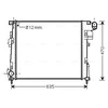 Image de Radiateur, Refroidissement Du Moteur Rta2427 Ava Quality Cooling Ava Quality Cooling Rta2427 Nissan;Opel;Renault;Vauxhall