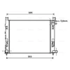 Image de Radiateur, Refroidissement Du Moteur Daa2007 Ava Quality Cooling Ava Quality Cooling Daa2007 Dacia;Lada;Renault