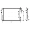 Image de Radiateur, Refroidissement Du Moteur Hy2328 Ava Quality Cooling Ava Quality Cooling Hy2328 Hyundai;Kia