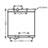 Image de Radiateur, Refroidissement Du Moteur Pea2298 Ava Quality Cooling Ava Quality Cooling Pea2298 Citroen;Peugeot