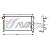Image de Radiateur, Refroidissement Du Moteur Fta2379 Ava Quality Cooling Ava Quality Cooling Fta2379 Fiat