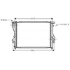 Image de Radiateur, Refroidissement Du Moteur Bwa2222 Ava Quality Cooling Ava Quality Cooling Bwa2222 Bmw