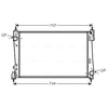 Image de Radiateur, Refroidissement Du Moteur Fta2454 Ava Quality Cooling Ava Quality Cooling Fta2454 Alfa Romeo;Fiat