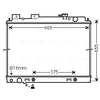 Image de Radiateur, Refroidissement Du Moteur Dn2430 Ava Quality Cooling Ava Quality Cooling Dn2430 Nissan
