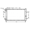 Image de Radiateur, Refroidissement Du Moteur Vna2114 Ava Quality Cooling Ava Quality Cooling Vna2114 Volkswagen