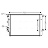 Image de Radiateur, Refroidissement Du Moteur Vna2206 Ava Quality Cooling Ava Quality Cooling Vna2206 Audi;Seat;Skoda;Volkswagen