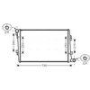 Image de Radiateur, Refroidissement Du Moteur Vna2255 Ava Quality Cooling Ava Quality Cooling Vna2255 Audi;Seat;Skoda;Volkswagen