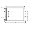 Image de Radiateur, Refroidissement Du Moteur Vna2272 Ava Quality Cooling Ava Quality Cooling Vna2272 Audi;Seat;Skoda;Volkswagen