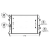 Image de Radiateur, Refroidissement Du Moteur Vna2289 Ava Quality Cooling Ava Quality Cooling Vna2289 Audi;Skoda;Volkswagen