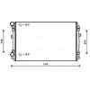 Image de Radiateur, Refroidissement Du Moteur Vna2338 Ava Quality Cooling Ava Quality Cooling Vna2338 Audi;Cupra;Seat;Skoda;Volkswagen