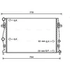 Image de Radiateur, Refroidissement Du Moteur Vna2343 Ava Quality Cooling Ava Quality Cooling Vna2343 Audi;Seat;Skoda;Volkswagen