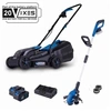 Image de Pack tondeuse BC-MP320-X 32 cm + Coupe bordure C-LT300-X 2 en 1 - 20V IXES + 2 batteries 4ah + chargeur