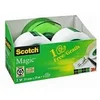 Image de Scotch - Pack de 3 rubans Scotch Magic 19mmx25m + 1 dévidoir vert translucide