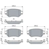 Image de Jeu De Plaquettes De Frein, Frein À Disque Bp2629 Bosch Bosch Bp2629 Mazda