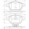 Image de Plaquettes de frein avant (4 pièces) Bosch Bp963 - 0986424825