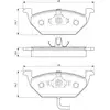 Image de Plaquettes de frein avant (4 pièces) Bosch Bp264