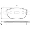Image de Plaquettes de frein avant (4 pièces) Bosch Bp375 - 0986494038