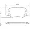 Image de Plaquettes de frein arrière (4 pièces) Bosch Bp278 - 0986494023