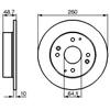 Image de Disque De Frein Bosch Bd141 Honda;Rover