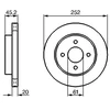 Image de Disque De Frein Bosch Bd1104 Nissan