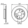 Image de Disque De Frein Bosch Bd194 Mazda