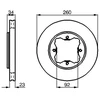Image de Disque De Frein Bosch Bd490 Honda;Rover