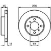 Image de Disque De Frein Bosch Bd494 Mitsubishi