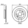 Image de Disque De Frein Bosch Bd615 Mazda