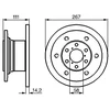 Image de Disque De Frein Bosch Bd655 Alfa Romeo;Iveco