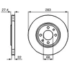 Image de Disque De Frein Bosch Bd734 Citroen;Peugeot