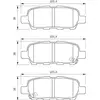 Image de Plaquettes de frein arrière (4 pièces) Bosch Bp1000 - 0986494090
