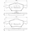 Image de Plaquettes de frein avant (4 pièces) Bosch Bp1011 - 0986494101