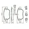 Image de Plaquettes de frein avant (4 pièces) Bosch Bp1023 - 0986494113