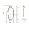 Image de Plaquettes de frein avant (4 pièces) Bosch Bp1025
