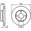 Image de Disque De Frein Bosch Bd472 Audi