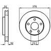 Image de Disque De Frein Bosch Bd414 Opel;Vauxhall