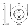 Image de Disque De Frein Bosch Bd34 Bmw