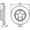Image de Disque De Frein Bosch Bd238 Subaru