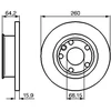 Image de Disque De Frein Bosch Bd469 Volkswagen